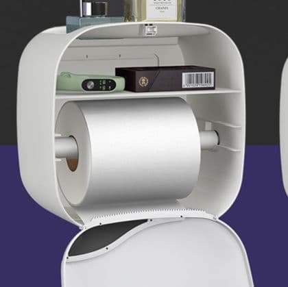トイレットペーパーホルダー 多機能収納付きペーパーホルダー