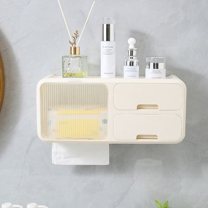 トイレットペーパーホルダー 壁掛け多機能収納付きトイレットペーパーホルダー