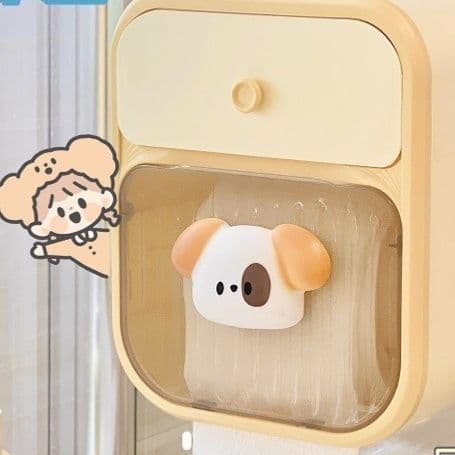 トイレットペーパーホルダー 多機能壁掛け式トイレットペーパーホルダー付き収納棚