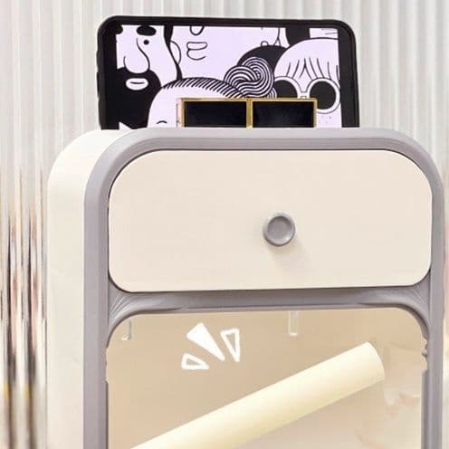 トイレットペーパーホルダー 多機能壁掛け式トイレットペーパーホルダー付き収納棚