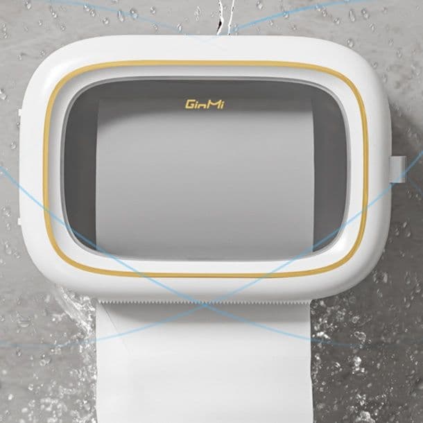 トイレットペーパーホルダー 多機能収納付き壁掛け式トイレットペーパーホルダー