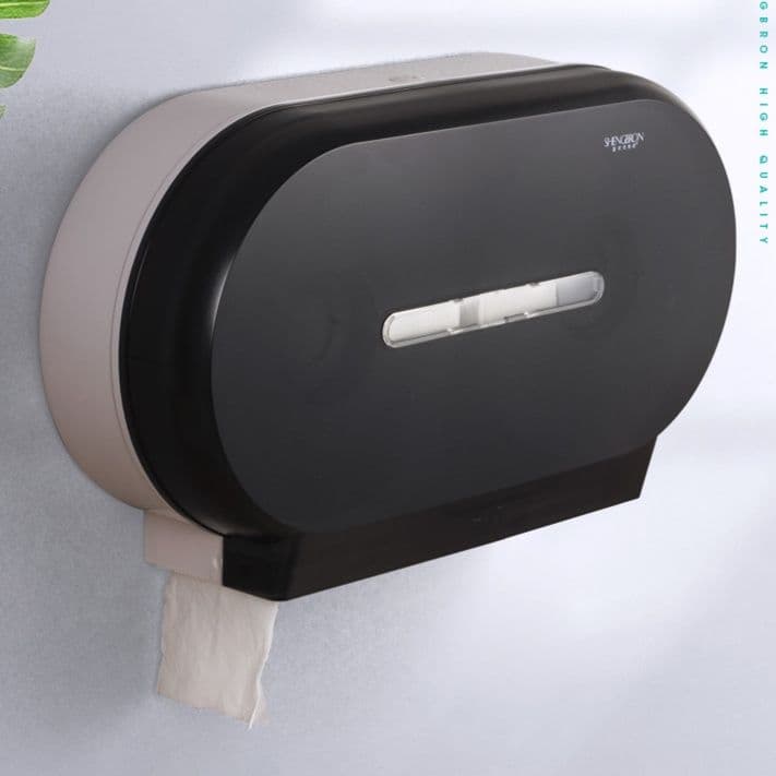 トイレットペーパーホルダー 壁掛け式2連収納トイレットペーパーホルダー