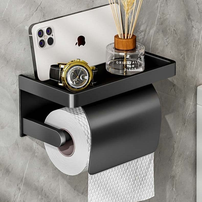 トイレットペーパーホルダー 多機能収納棚付きトイレットペーパーホルダーカバー