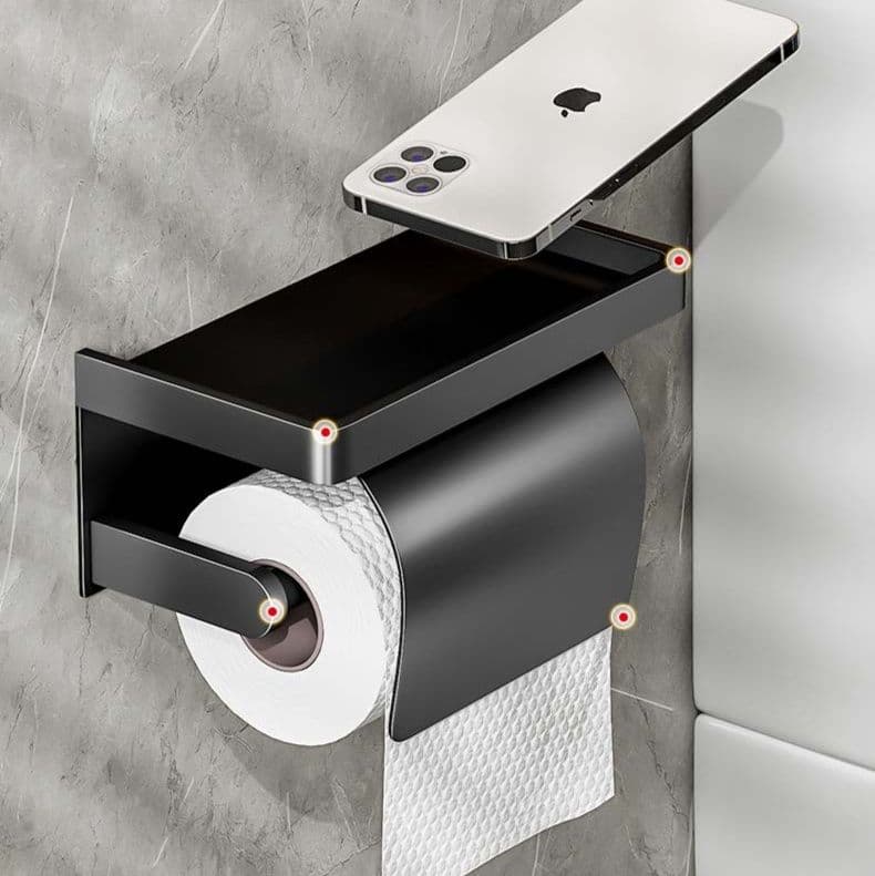 トイレットペーパーホルダー 多機能収納棚付きトイレットペーパーホルダーカバー