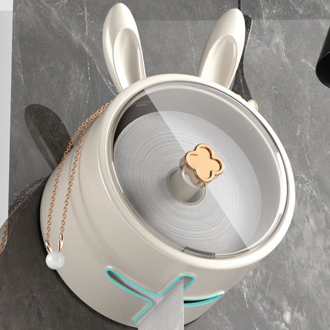 トイレットペーパーホルダー うさぎ耳付きトイレットペーパーホルダーカバー