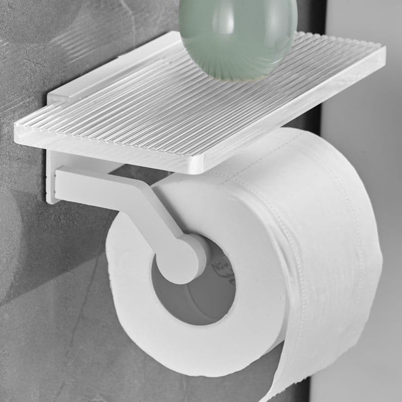 トイレットペーパーホルダー 滑り止め付き多機能トイレットペーパーホルダー棚