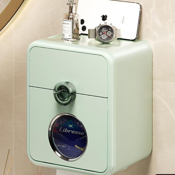 トイレットペーパーホルダー 収納付き多機能ペーパーホルダー