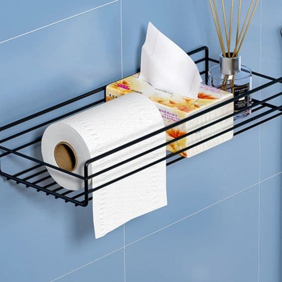 多機能壁掛け収納棚トイレットペーパーホルダー