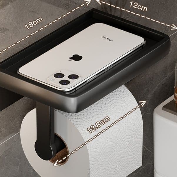 トイレットペーパーホルダー 多機能置物台付きトイレットペーパーホルダーカバー