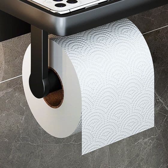 トイレットペーパーホルダー 多機能置物台付きトイレットペーパーホルダーカバー