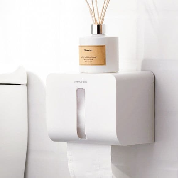 トイレットペーパーホルダー 壁掛け式防水トイレットペーパーホルダーカバー