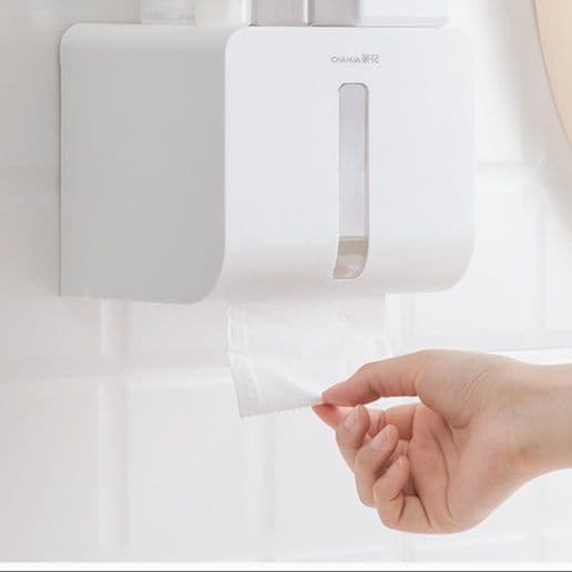 トイレットペーパーホルダー 壁掛け式防水トイレットペーパーホルダーカバー