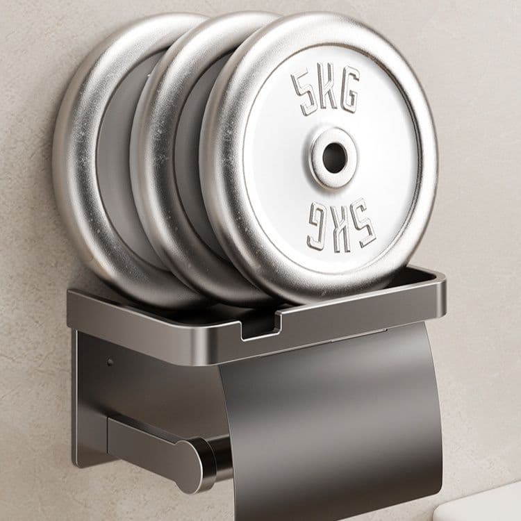 トイレットペーパーホルダー 壁掛け式多機能トイレットペーパーホルダー棚付き