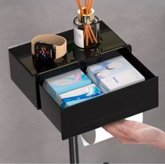 トイレットペーパーホルダー 棚付き多機能自立式　カバー