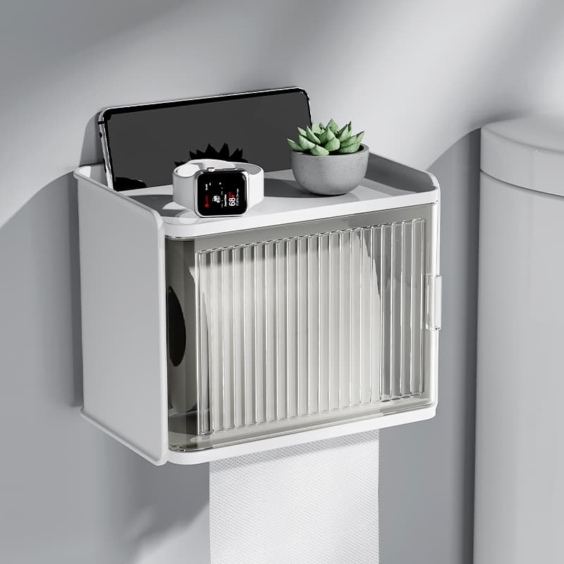 トイレットペーパーホルダー 多機能収納付きトイレットペーパーホルダーカバー