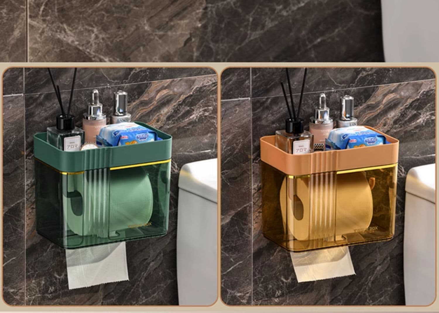 トイレットペーパーホルダー 多機能収納トイレットペーパーホルダー