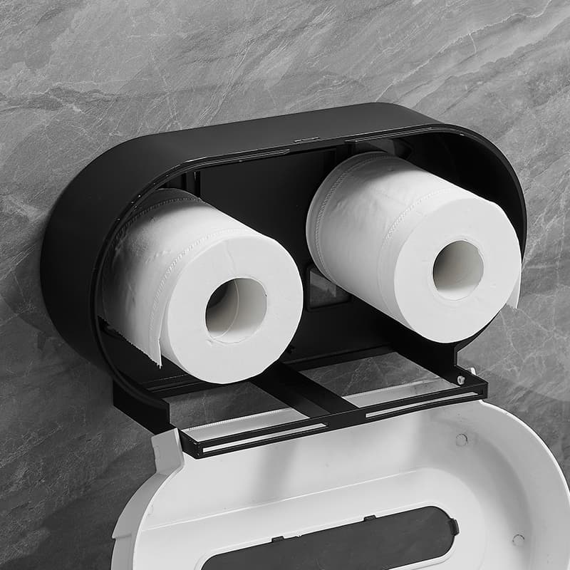 トイレットペーパーホルダー モダン収納付き多機能ペーパーホルダー