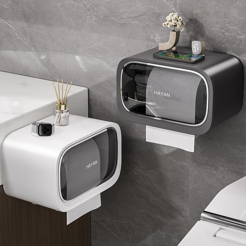 トイレットペーパーホルダー 多機能防水ペーパーホルダー棚