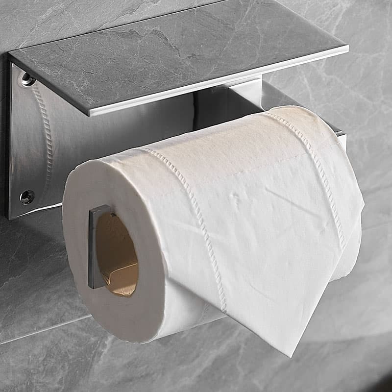 トイレットペーパーホルダー 多機能棚付きペーパーホルダー