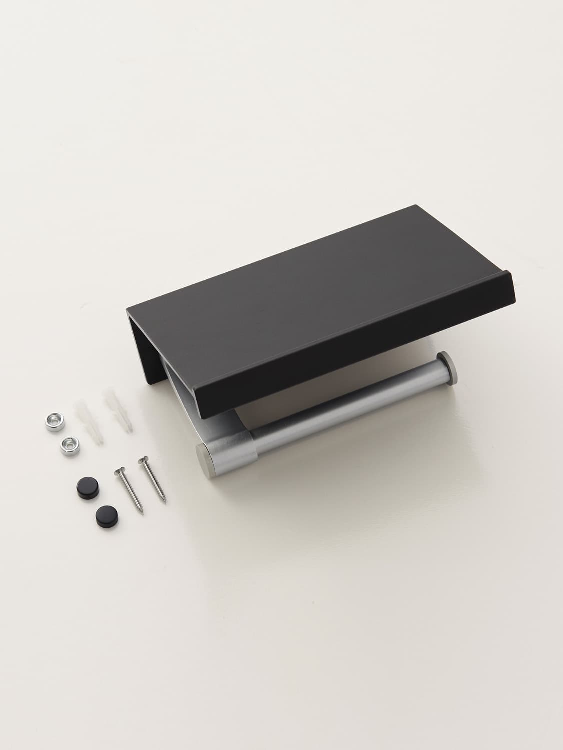 トイレットペーパーホルダー 多機能スマホ置き棚付きホルダー