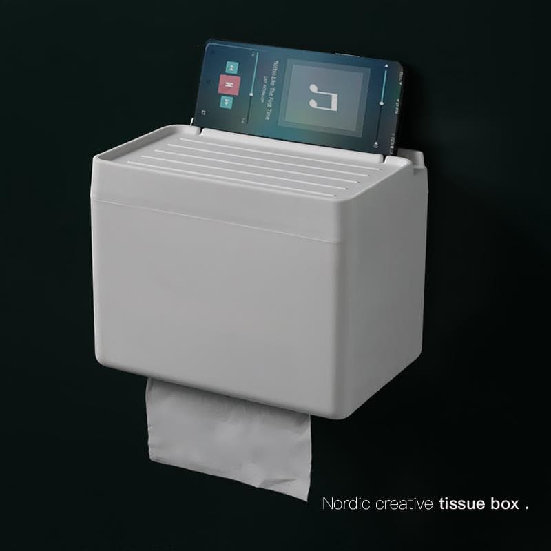 トイレットペーパーホルダー 収納力抜群マルチボックス棚