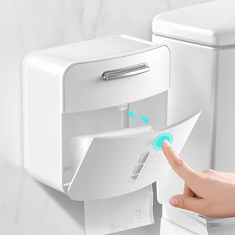 トイレットペーパーホルダー 多機能壁掛けトイレットペーパー収納棚