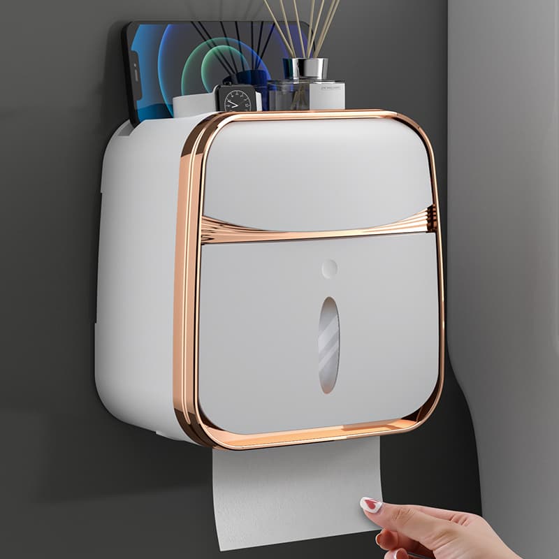 トイレットペーパーホルダー 多機能収納付きトイレットペーパーホルダーカバー