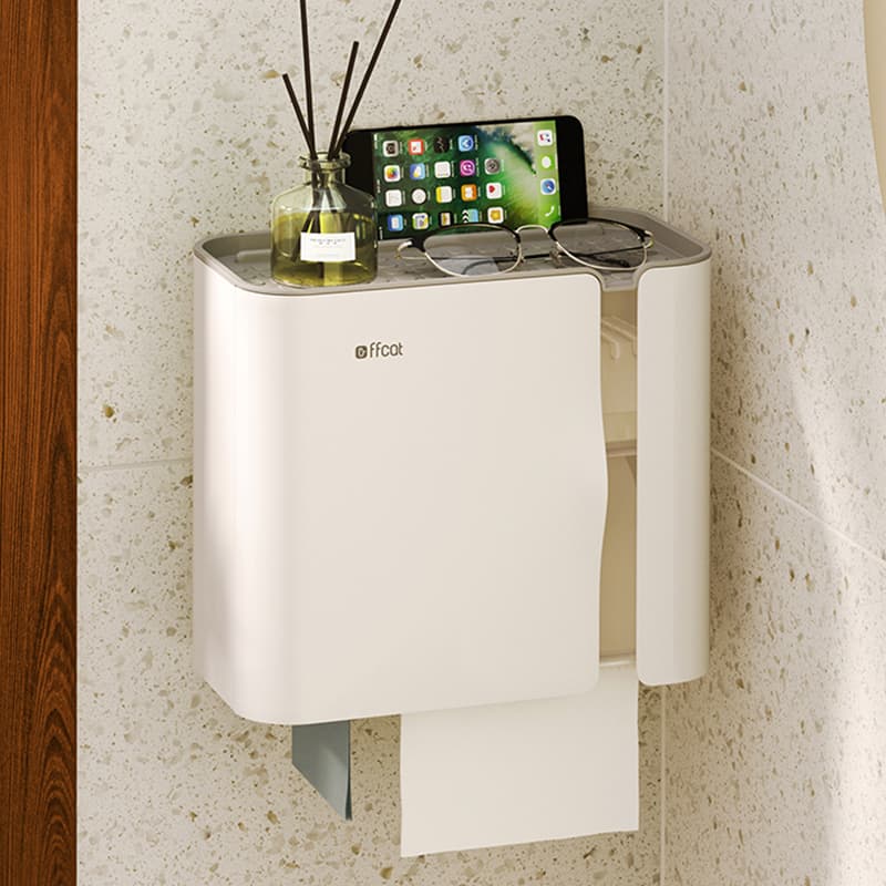 トイレットペーパーホルダー 多機能収納トイレットペーパーホルダー