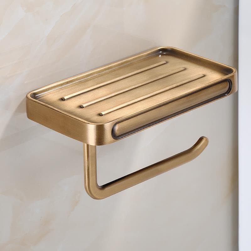 トイレットペーパーホルダー 多機能スマホ置き付きトイレ棚ホルダー