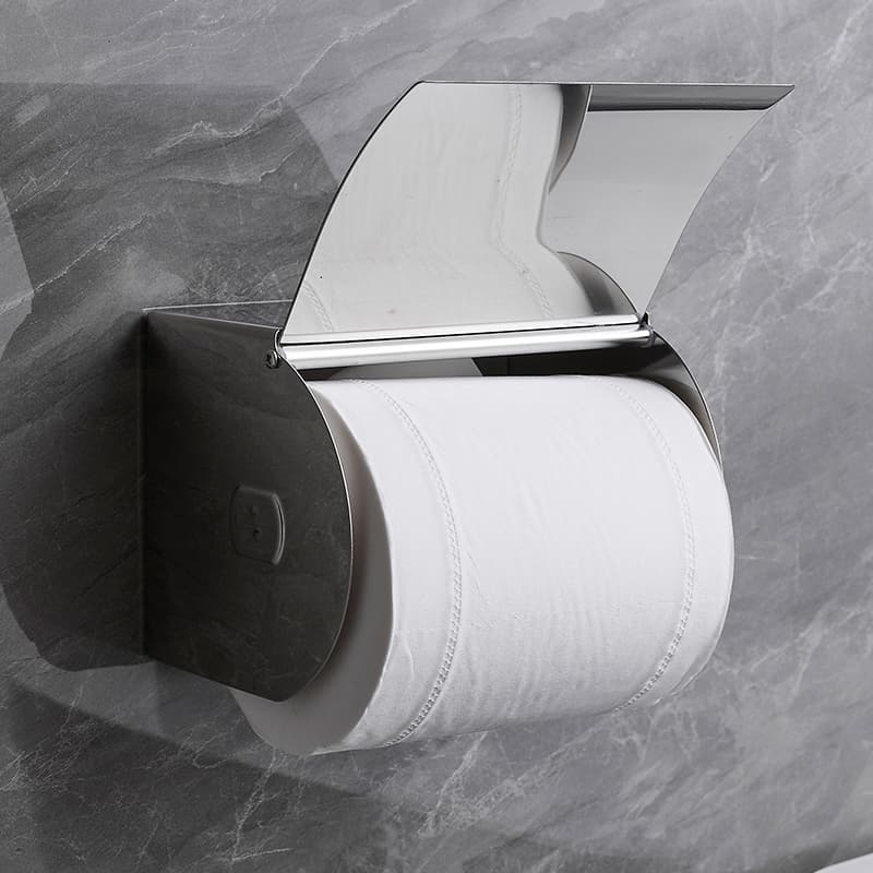 トイレットペーパーホルダー 棚付き壁掛けトイレットペーパーホルダーカバー