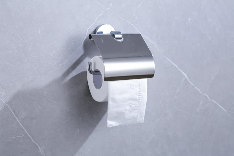 トイレットペーパーホルダー 高級感溢れる蓋付きトイレットペーパーホルダー