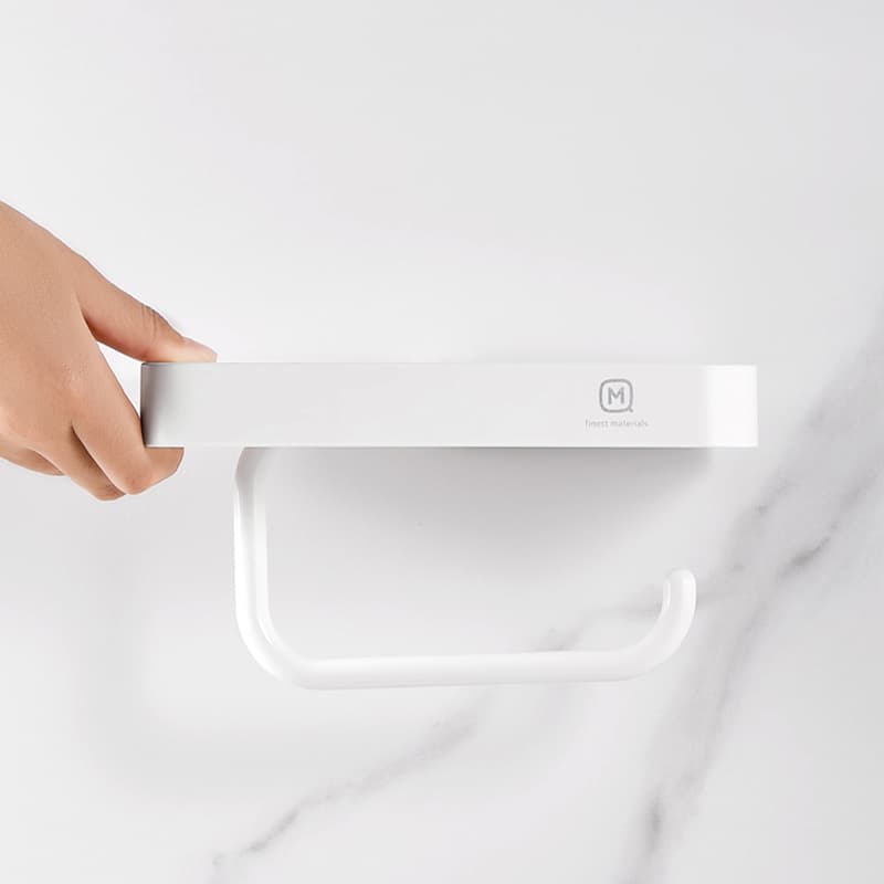 トイレットペーパーホルダー 多機能壁掛け式トイレットペーパーホルダー付き収納棚