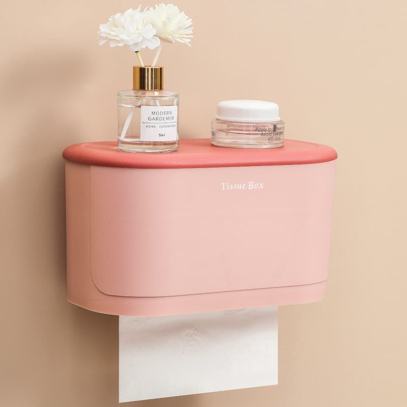 トイレットペーパーホルダー 収納付き壁掛けトイレットペーパーホルダー