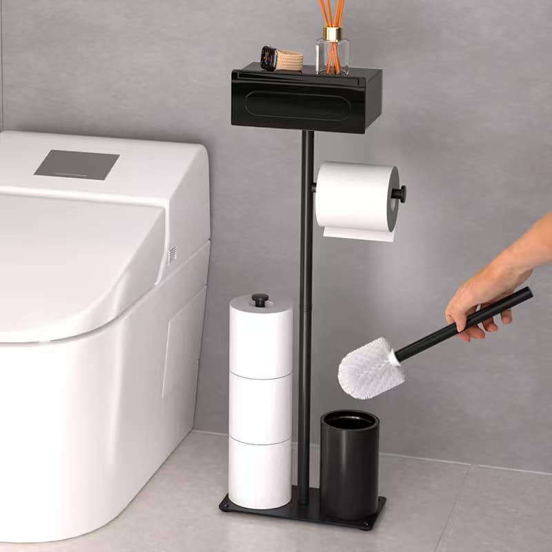 トイレットペーパーホルダー 棚付き多機能自立式　カバー