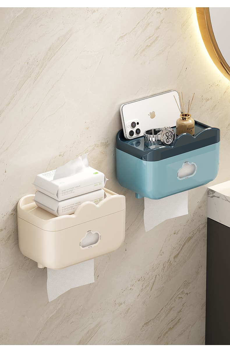 トイレットペーパーホルダー 多機能収納トイレットペーパーホルダー