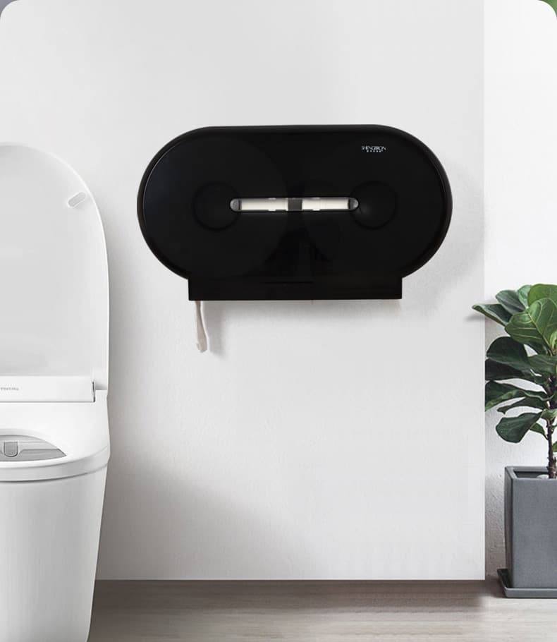 トイレットペーパーホルダー 壁掛け式2連収納トイレットペーパーホルダー