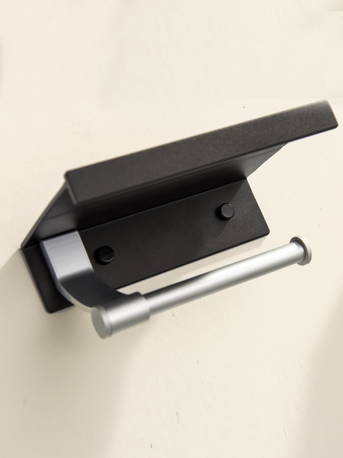 トイレットペーパーホルダー 多機能スマホ置き棚付きホルダー