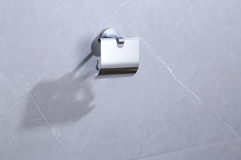 トイレットペーパーホルダー 高級感溢れる蓋付きトイレットペーパーホルダー