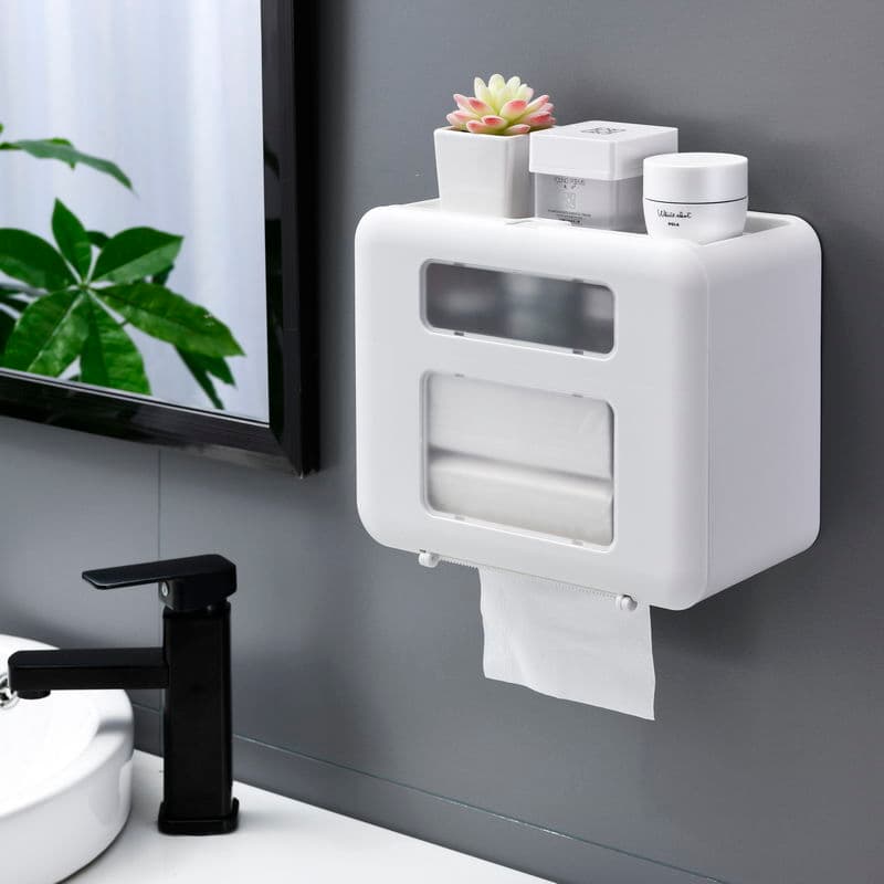 トイレットペーパーホルダー 多機能ウォールペーパーホルダー