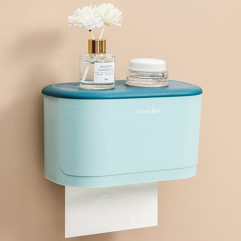 トイレットペーパーホルダー 収納付き壁掛けトイレットペーパーホルダー