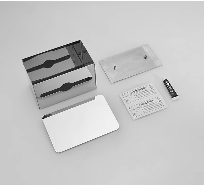 トイレットペーパーホルダー 壁掛け収納付きトイレットペーパーホルダー