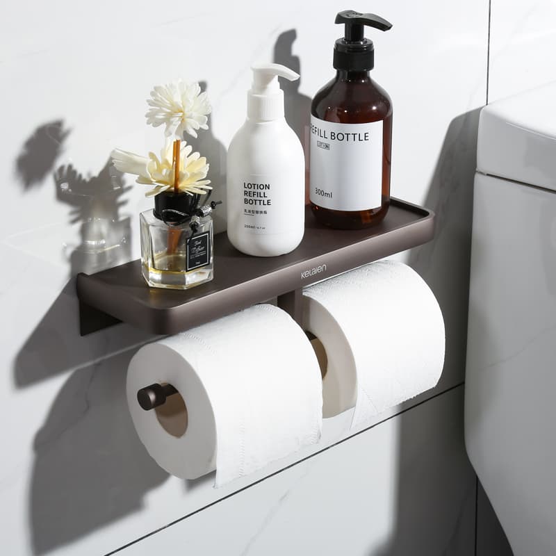 トイレットペーパーホルダー 多機能ペーパーホルダー収納棚