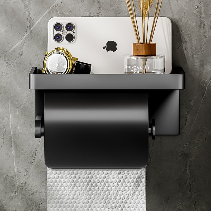 トイレットペーパーホルダー 多機能収納棚付きトイレットペーパーホルダーカバー