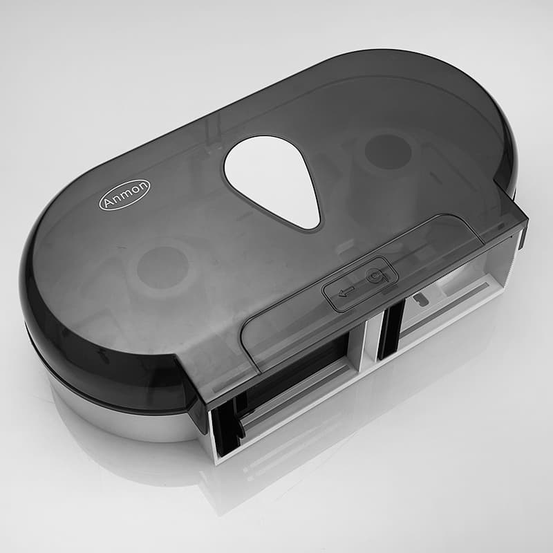 トイレットペーパーホルダー 大容量ロール対応 2連壁掛け式