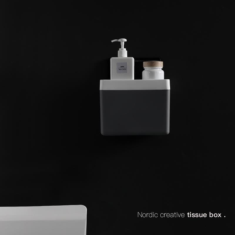 トイレットペーパーホルダー 収納力抜群マルチボックス棚