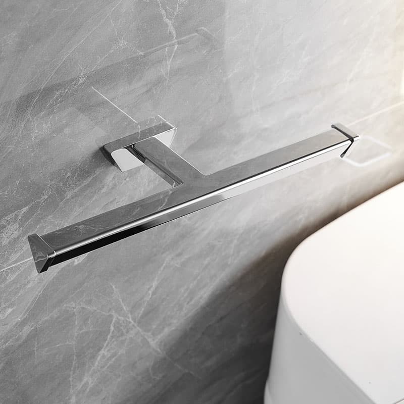 トイレットペーパーホルダー ダブルアーム式ステンレスホルダー